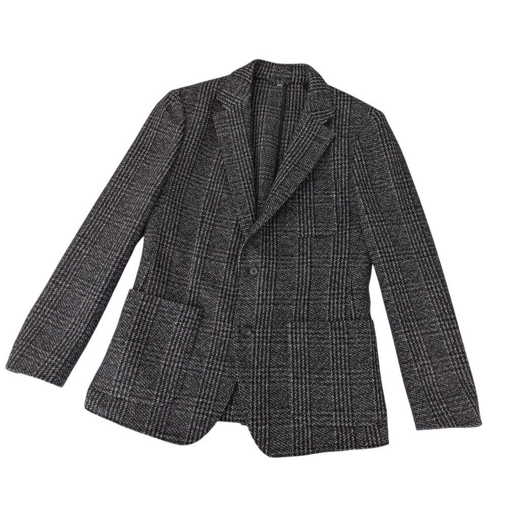 Bonobos Slim Fit 40R Sport Coat Gray Plaid Lanificio‎ Fortex Wool Blazer Mens